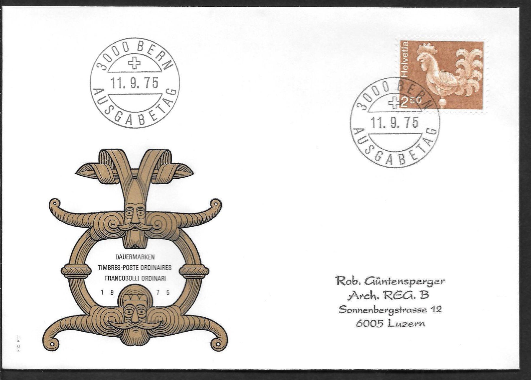 Tutti i francobolli: FDC 542 Turmhahn Solothurn ET 11.9.1975 – Nuovo (secondo la descrizione) da Olten venduto da clotaldi