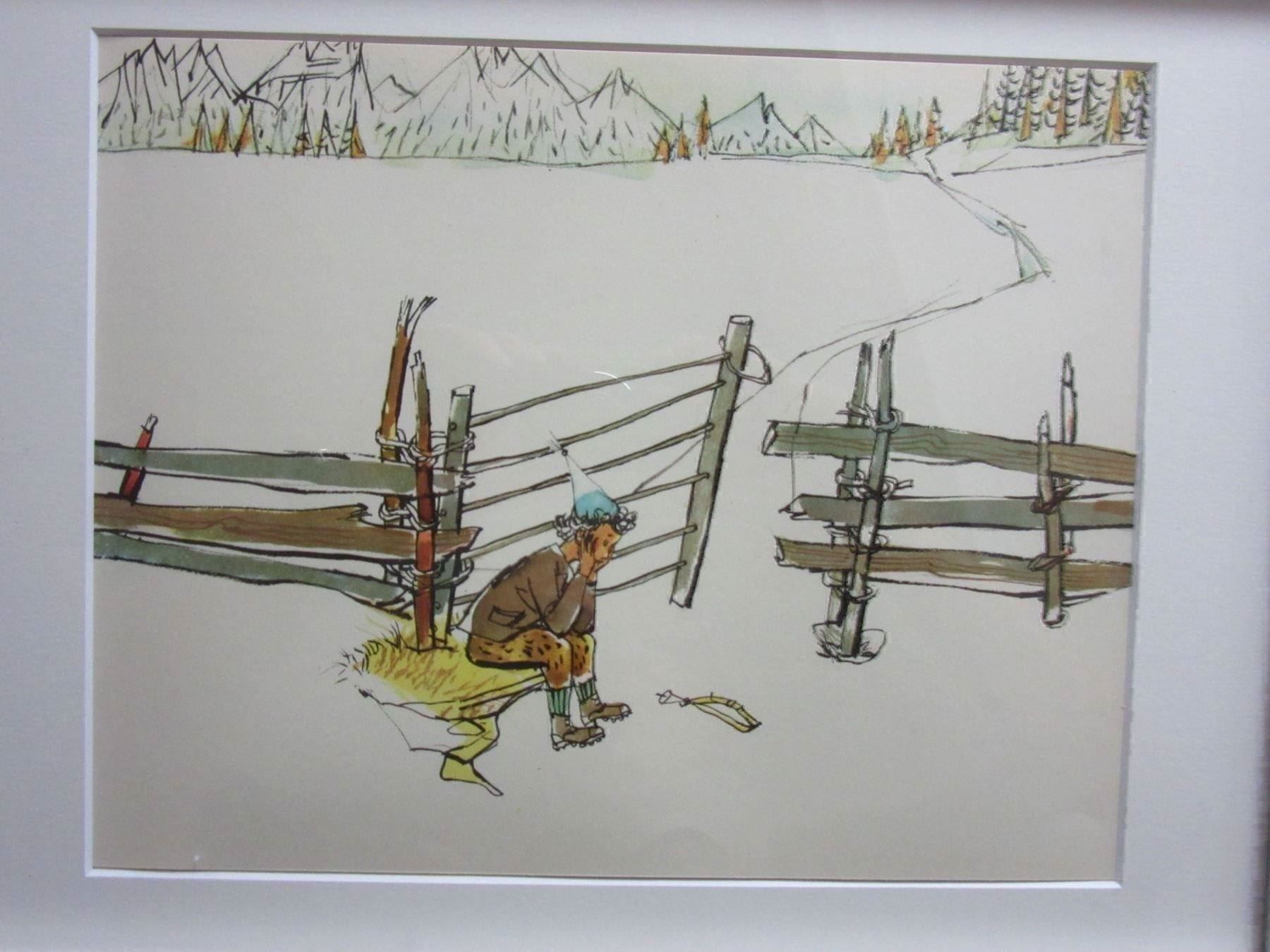 Poster & Bilder: ALOIS CARIGIET  MIT NEUWERTIGEM RAHMEN RAHMEN – Gebraucht aus Gersau von grafik-kunst 1