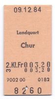Billette Landquart - Chur