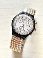 Swatch Chronograph Uhr mit Metallarmband 