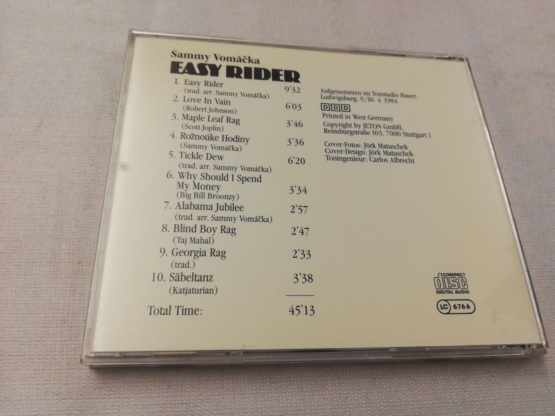 CDs: SAMMY VOMACKA - EASY RIDER – D'occasion à Bern par Vinylsound.ch 1