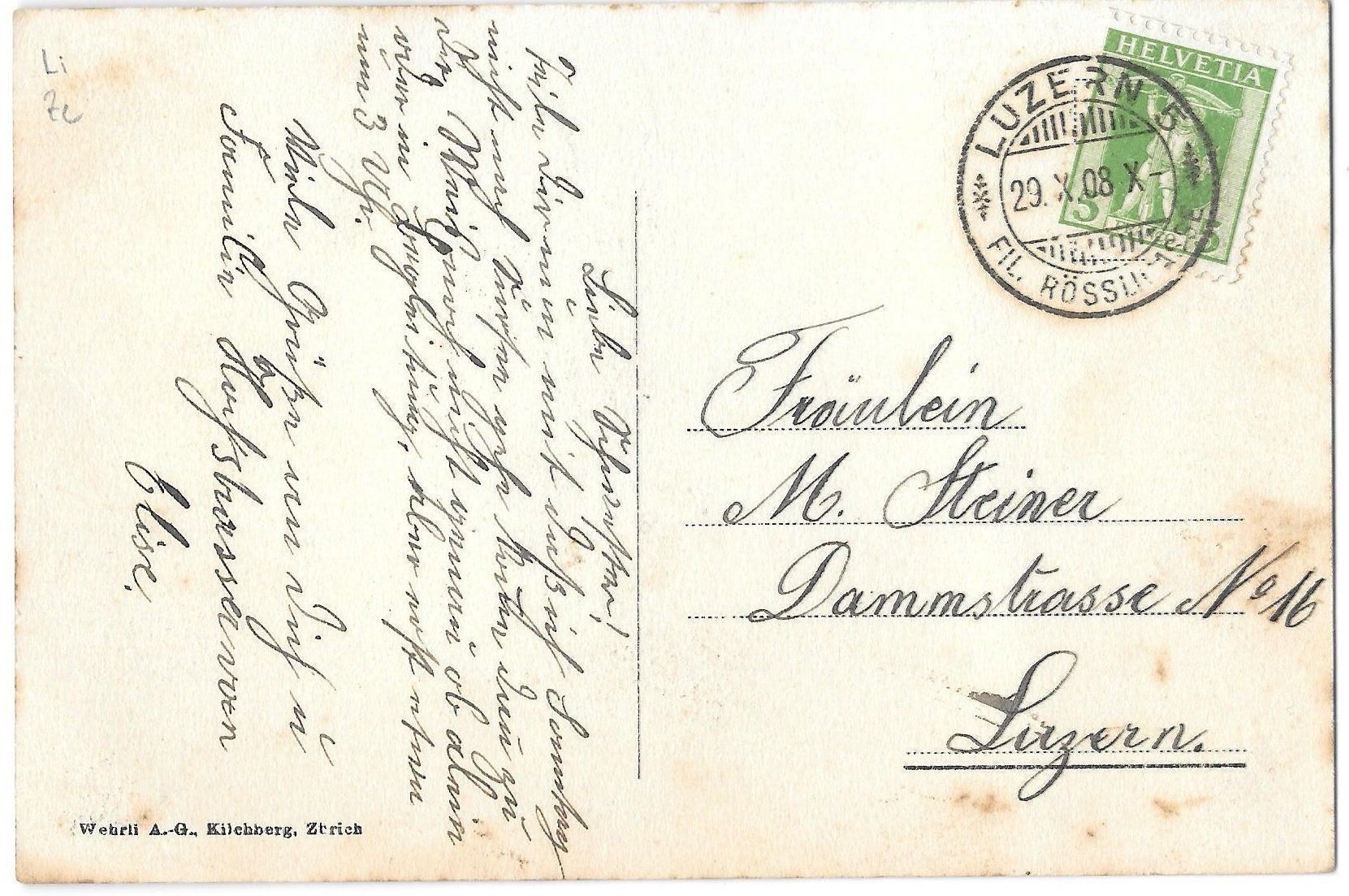 Cartoline postali: Luzern und Vierwaldstättersee Panorama – Usato da Olten venduto da clotaldi 1