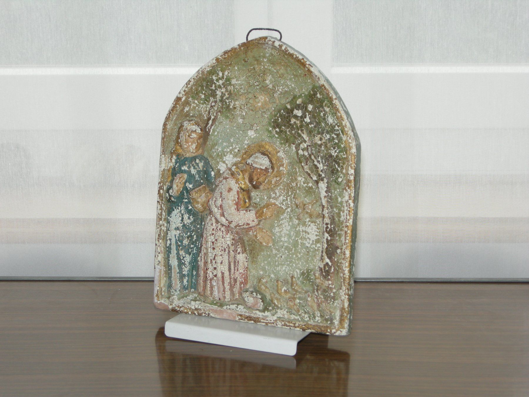 Dipinti: Antikes Heiligenbild / Ikone mit starker Patina – Usato da Aarau venduto da Pearlz 1