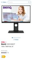 1 x Bildschirm Benq  24" (Zoll) für Computer oder Gamer.