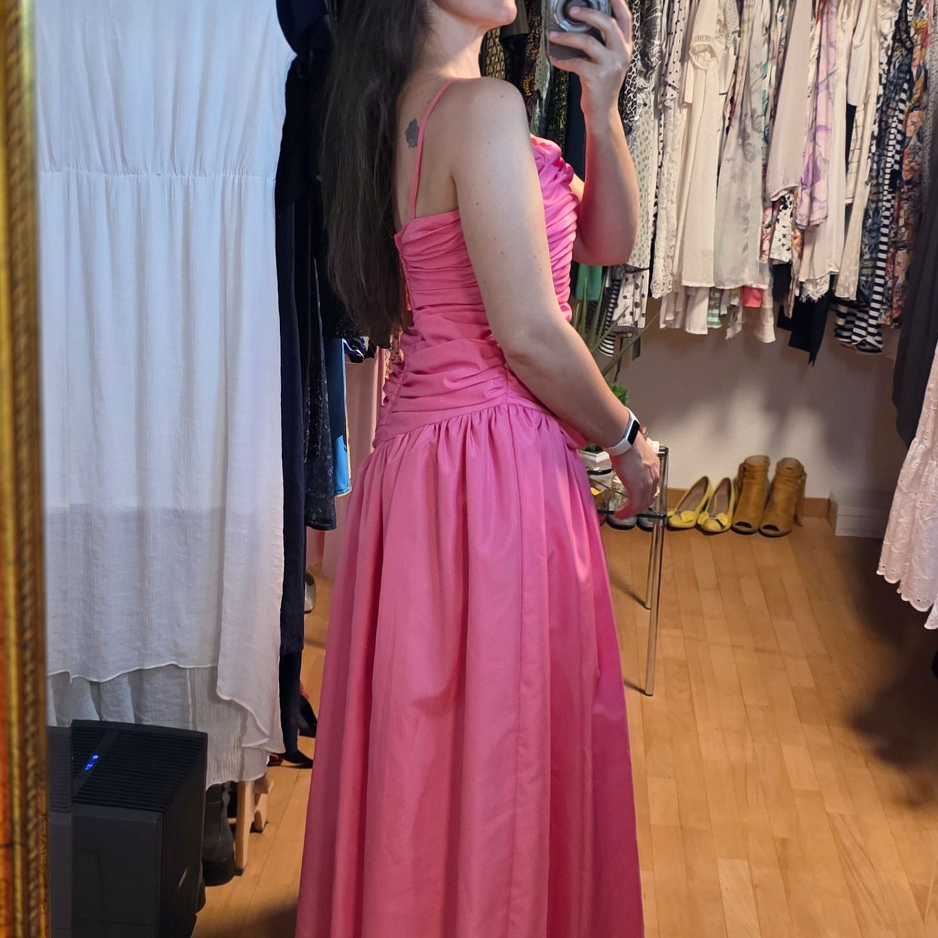 Vestiti: Vintage Kleid Pink 80er M England – Usato da Wald ZH venduto da CapLux 4