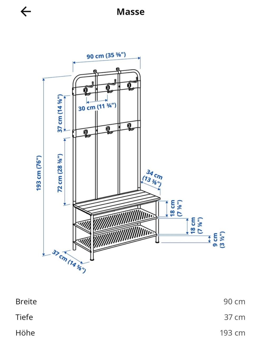 Ikea Guardaroba: Garderobenständer "Pinnig" – Nuovo (secondo la descrizione) da Gais venduto da ste_y6ps 1