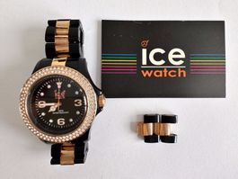 Ice Watch Armbanduhr, gold/schwarz