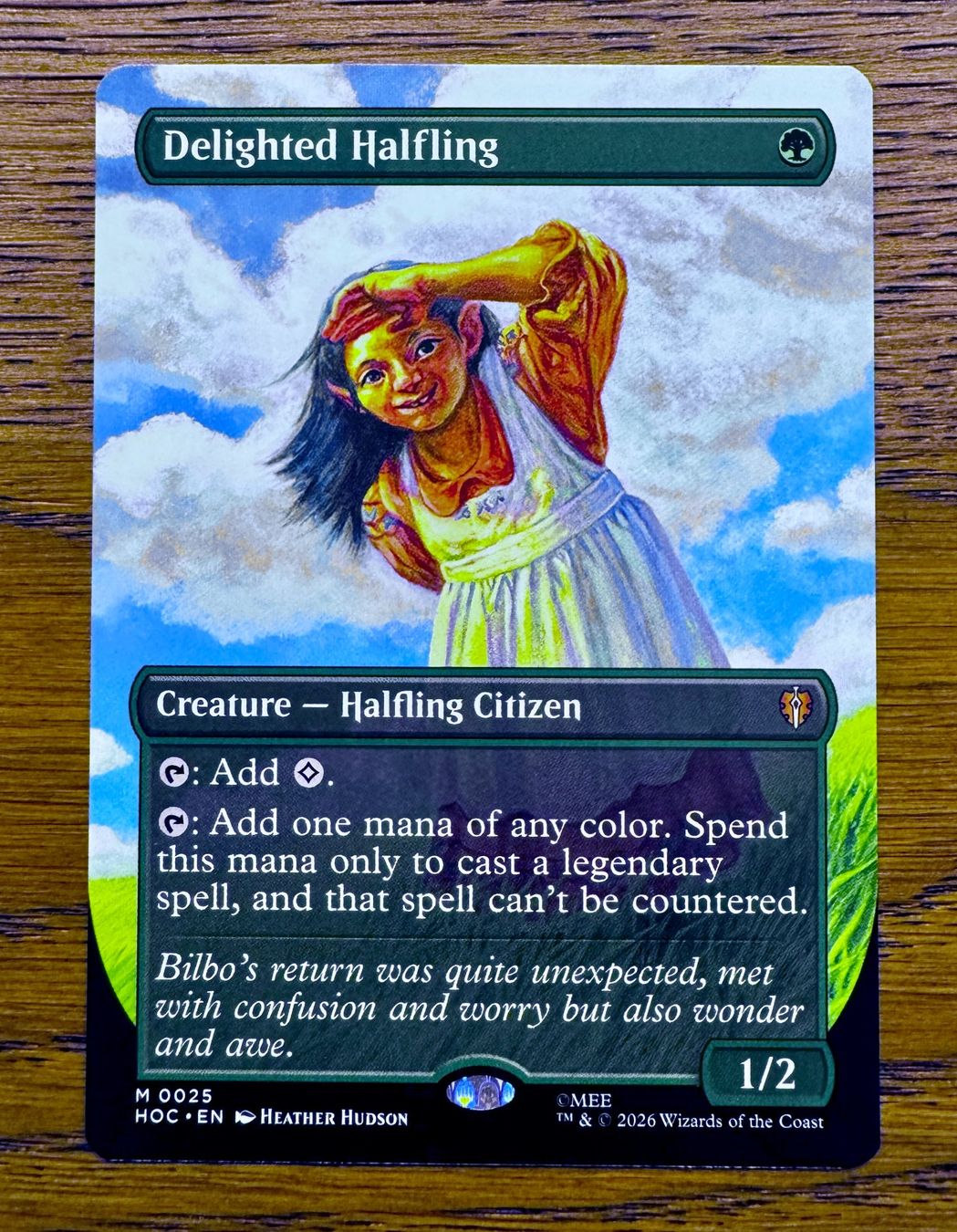 Magic The Gathering Carte collezionabili: Borderless Delighted Halfling The Hobbit NM – Nuovo (secondo la descrizione) da Rechthalten venduto da hosme_be