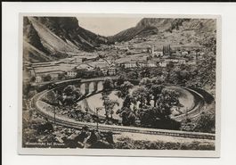 AK ca.1930 Bernina Bahn Kreisbrücke bei Brusio mit Zug 🤓🤩