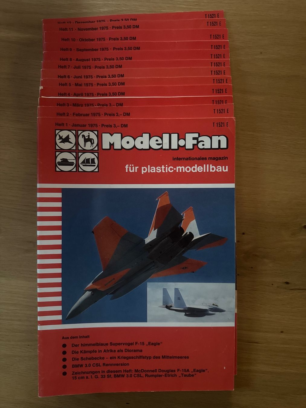 Zeitschriften & Magazine: Modell Fan Magazin 12 Hefte 1975 – Gebraucht aus Rudolfingen von CardsAndMore
