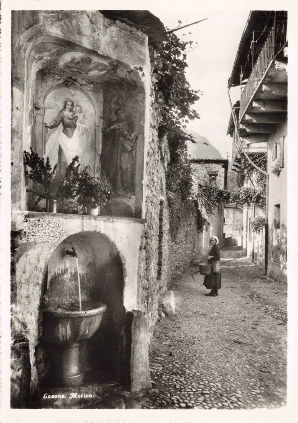 Cartoline postali: Losone Motivo G – Usato da Biasca venduto da Blenio71