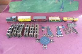 Antik Billerbahn Lok 013+Bananenwagen+SHELL+Rungenwagen usw.