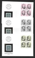 3 FDC 553 - 555 Serie Viererblöcke ET Bern 28.3.1974