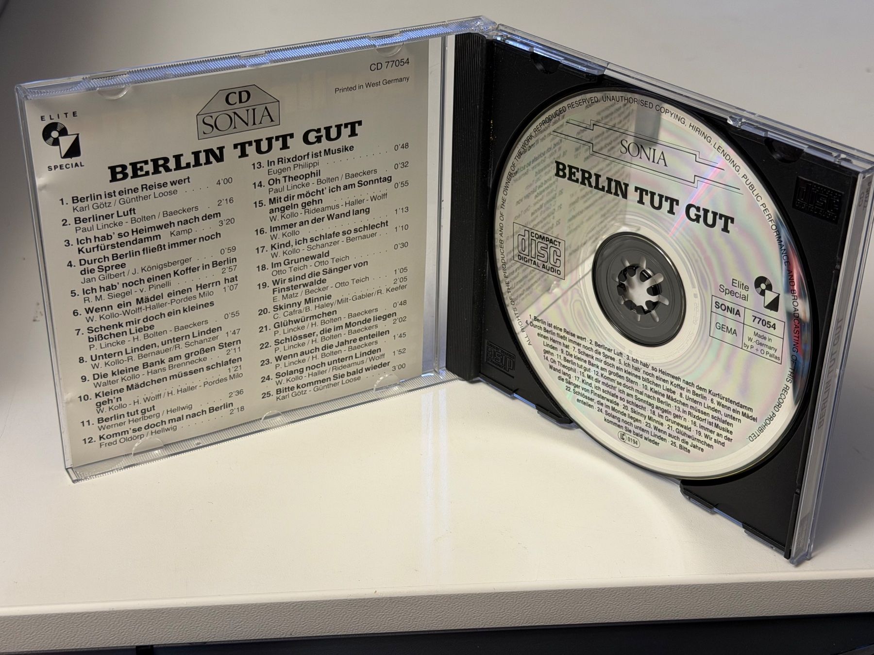 CD: Berlin Tut Gut - HB21E – Usato da Küsnacht ZH venduto da Jazztilldawn 2