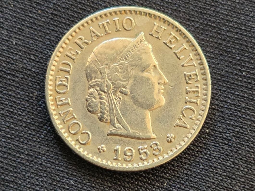 Tutti le monete: 5 cts 1953 – Usato da Genève venduto da bbastos