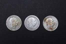 Silbermünzen Österreich "Franz Joseph I" - 1900/1901
