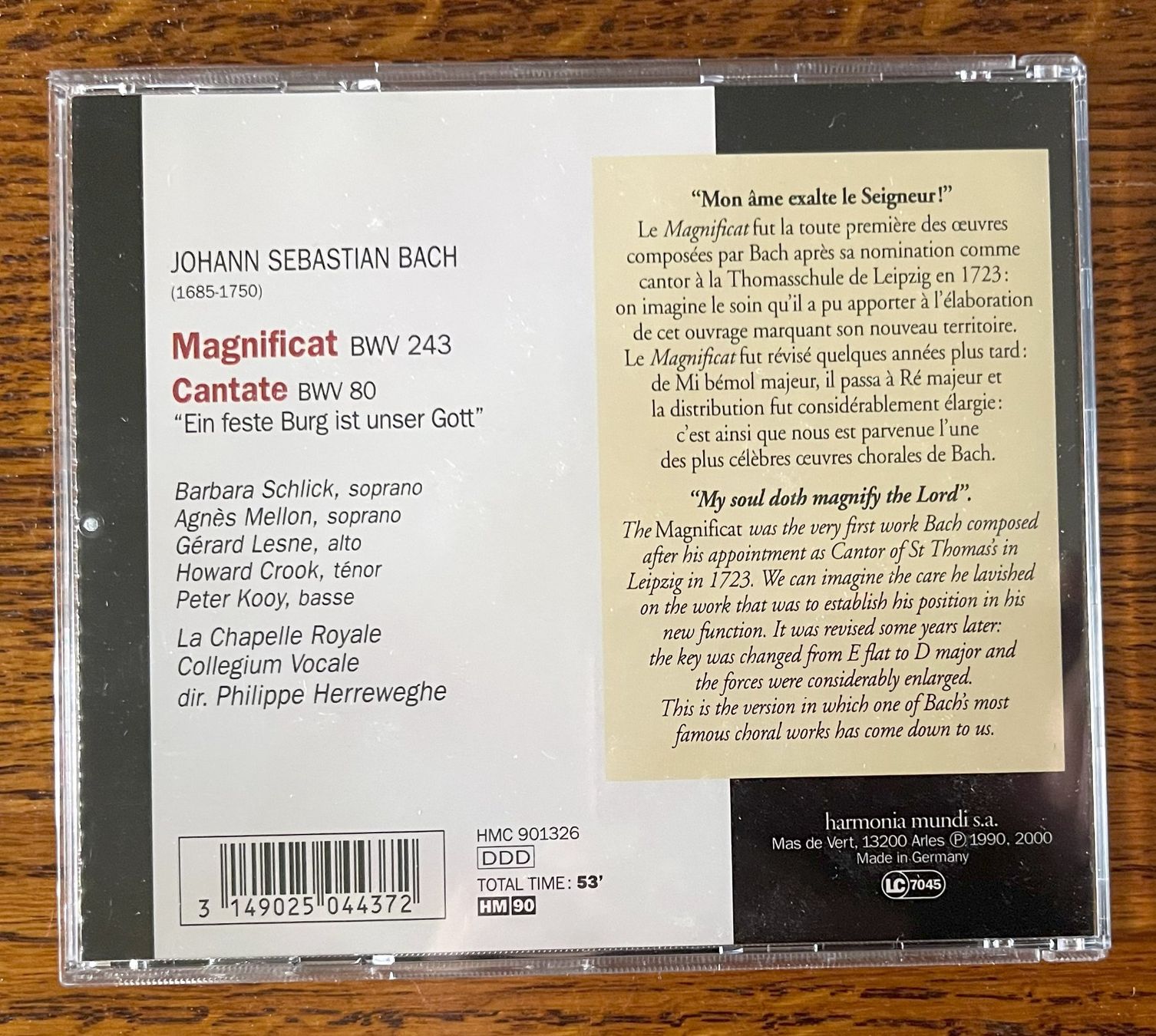 CD: J.S. BACH: Magnificat CD – Usato da Oftringen venduto da Vucki 1