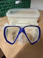 Taucherbrille blau mit Box guter Zustand