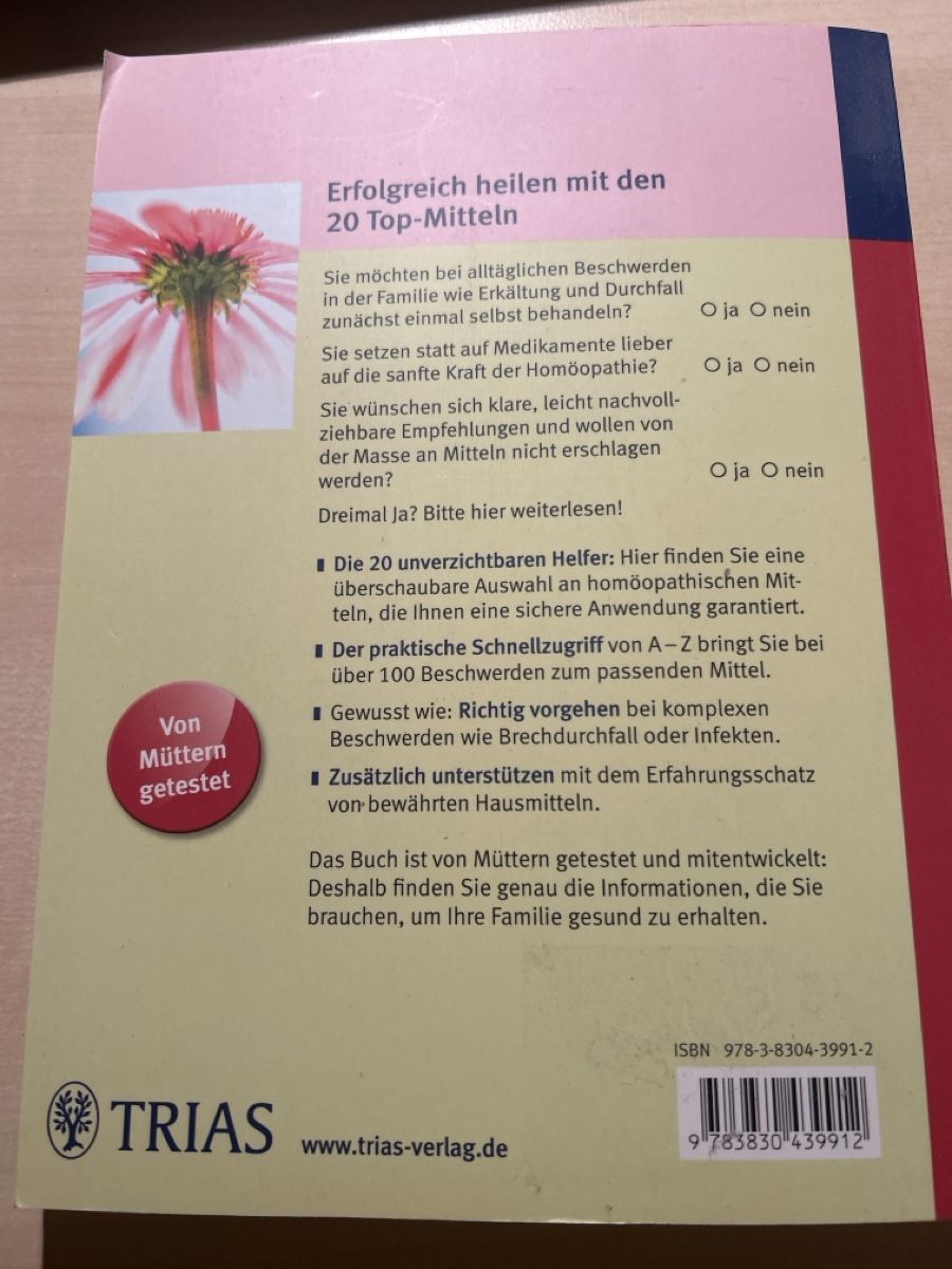 Bücher: Homöopathie schnell & einfach - Michael Schlaadt, Trias – Gebraucht aus Aarau von R-O-G-E-R 5