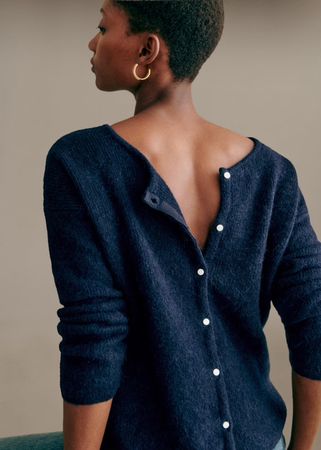 Sezane cardigan Gaspard bleu marine XS