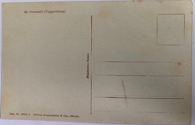 Cartoline postali: AK St. Peterzell mit Pferdefuhrwerk – Usato da Gundetswil venduto da Egro100 1