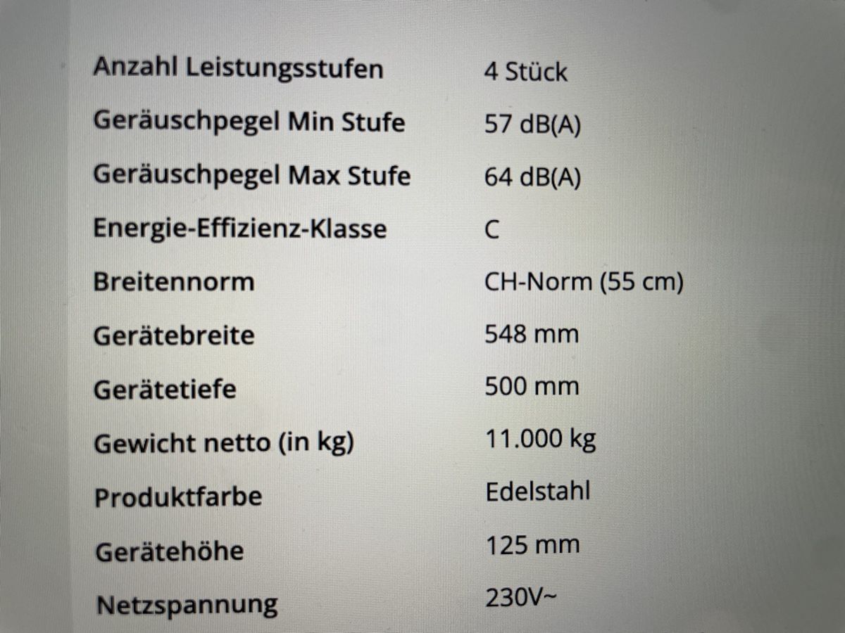Miele Cappe di aspirazione: Miele Dunstabzugshaube DA 1255 ED mit Schrank – Usato da Basel venduto da pilzliii 1