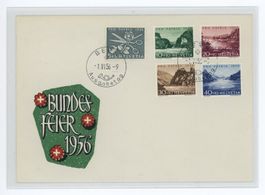 1956 Pro Patria FDC P2, illustriert