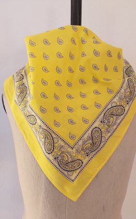 Original Glarner Tüechli gelb Baumwolle neu
