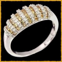 Orange Saphir Ringe 925 Silber