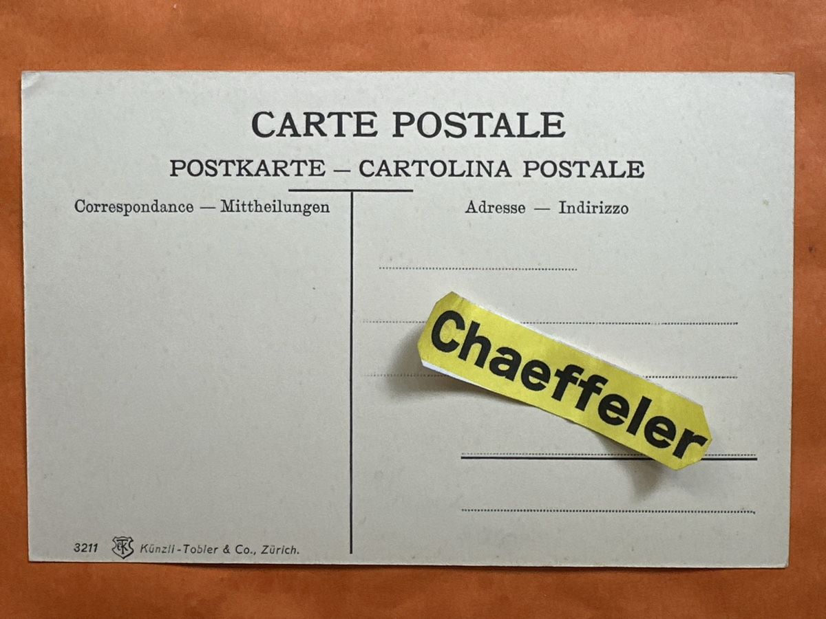 Ansichtskarten: Alte Ansichtskarte Mühlefuhrwerk, Ochsengespann – Gebraucht aus Zürich von Chaeffeler 1