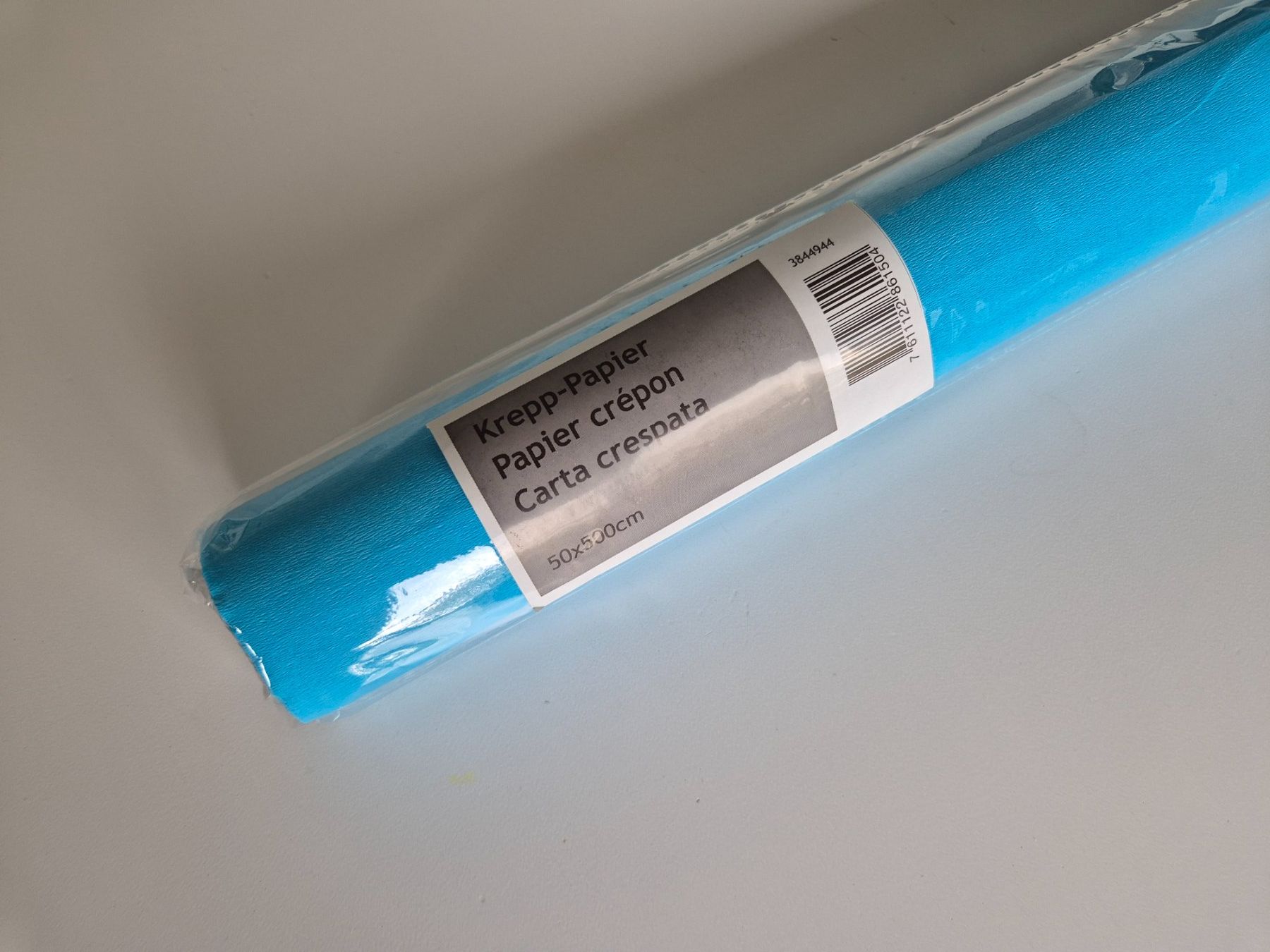 Papiere: Krepp-Papier hellblau, 50 × 500 cm – Neu und originalverpackt aus Aarburg von NDK 1