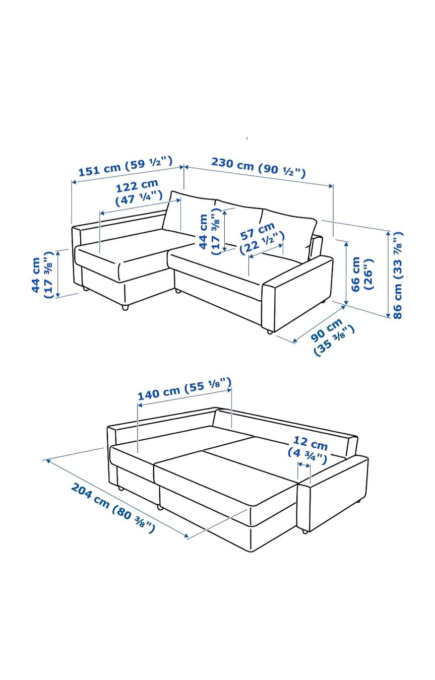Sofas: Bettsofa Ikea Friheten – D'occasion à Dürrenäsch par m_saegi 2