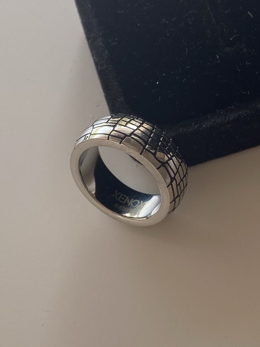 Anelli: XENOX Edelstahl Silber Band Ring – Nuovo (secondo la descrizione) da Givisiez venduto da dor_xb9k 1