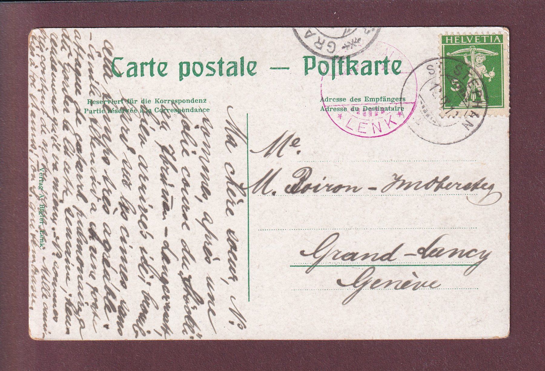 Cartes postales: IFIGENSEE - 1910 – D'occasion à Pully par nicecards 1