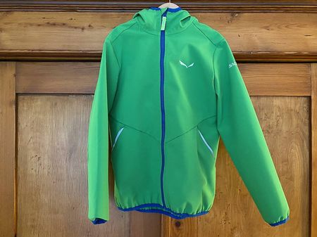 Salewa - Softshelljacke Kinder -Grün/Blau- Grösse 140cm/8-9