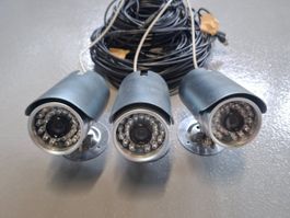 3x Caméra de surveillance CCD S-4088C
