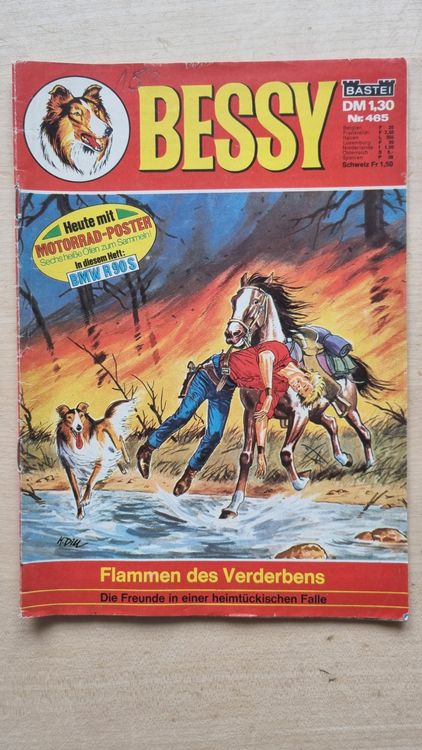 Bessy Comic Nr. 465 - Bastei, mit Motorrad-Poster! Top! (Gebraucht) in ...