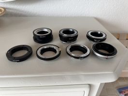 Verkauf von 7 Objektiv Adapter zum Preis von einem