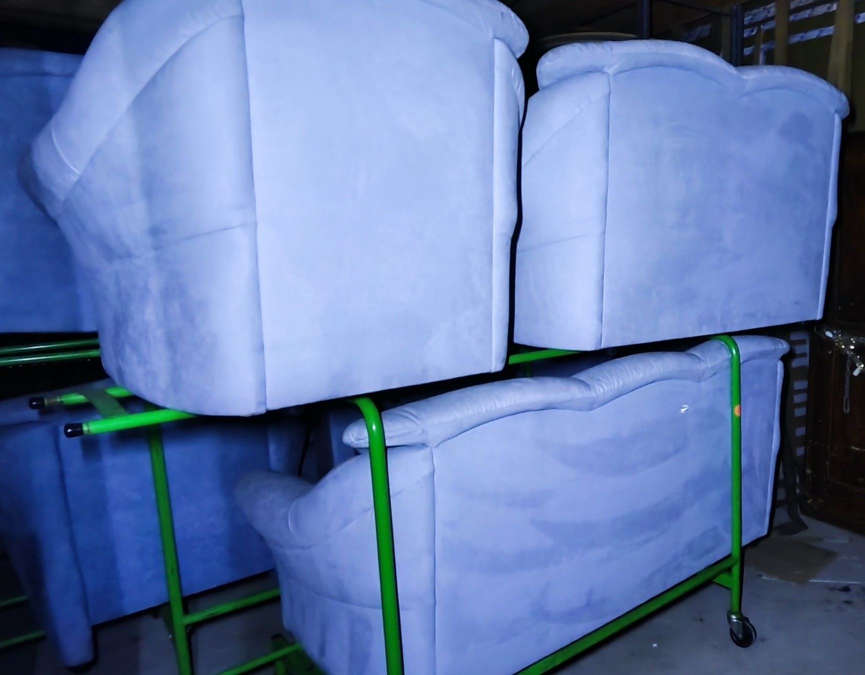Sofas: Polstergruppe Bezug Alcantara blau – Gebraucht aus Rorschacherberg von snOOpydOg11 1