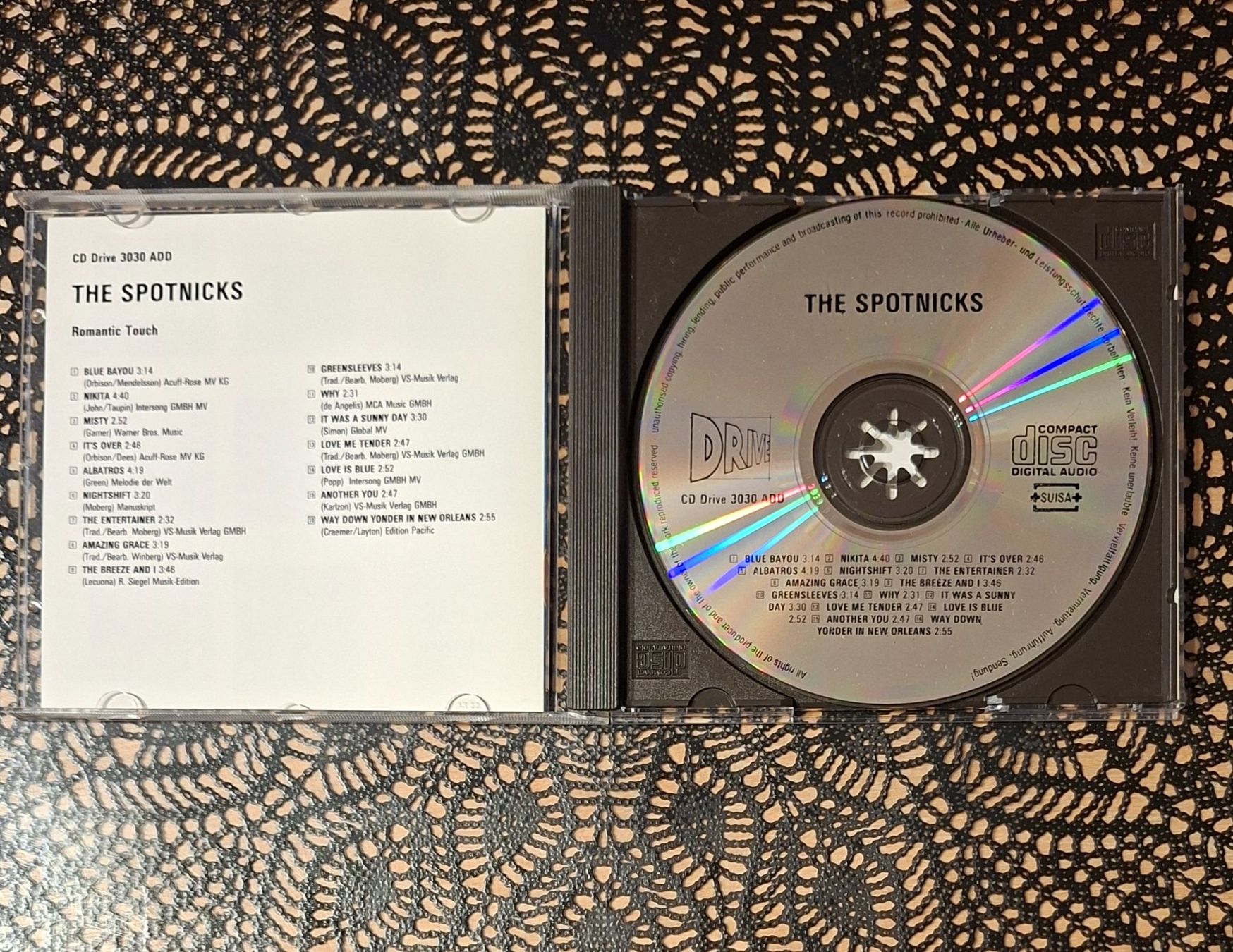 CDs: The Spotnicks - Romantic Touch, SWE Instrumental CD 1987 – Gebraucht aus Schönenberg TG von Gregordini 2