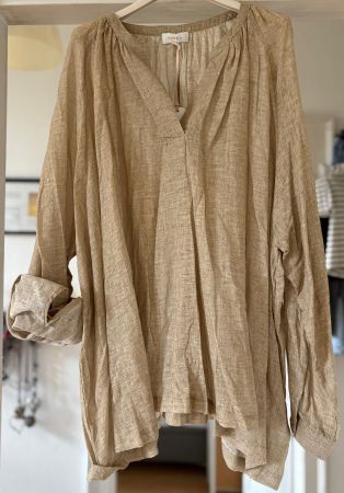 CHEMISE/BLOUSE EN LIN ET COTON! M SOLDES DE FIN DE SAISON