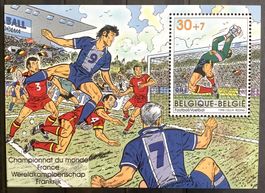 1998 Belgien Fussballmeisterschaft Frankreich Block 70 **
