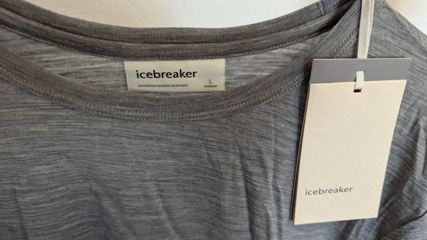 Icebreaker Pullover & Sweatshirts: Neu: Icebreaker Damen L 100% Wolle basic Langarmshirt grau – Neu und originalverpackt aus Belp von Sunny132 1
