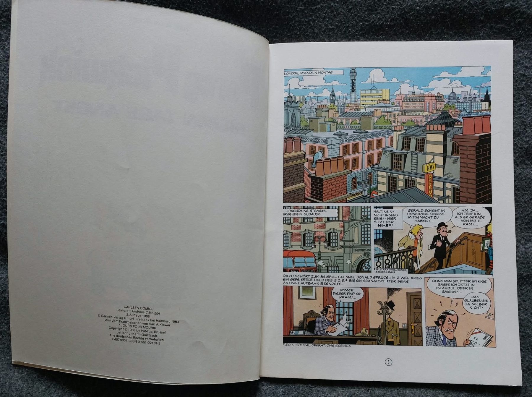 Fumetti: Comics - Percy Pickwick. Sieben Tage Angst. Carlsen Comics – Usato da Urtenen-Schönbühl venduto da Kahru 3