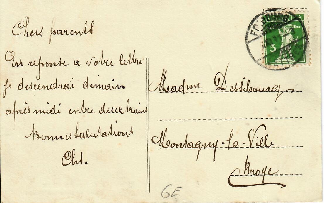 Ansichtskarten: Genève – Gebraucht aus Hochdorf von Ziegel-16 1