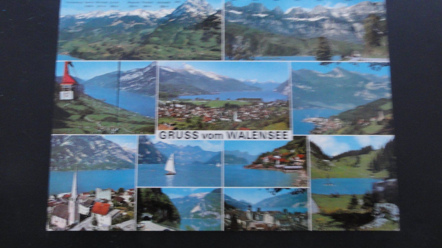 Cartoline postali: Antike Postkarte Walensee – Usato da Abtwil SG venduto da mutts1
