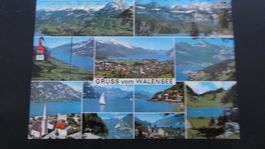 Antike Postkarte Walensee