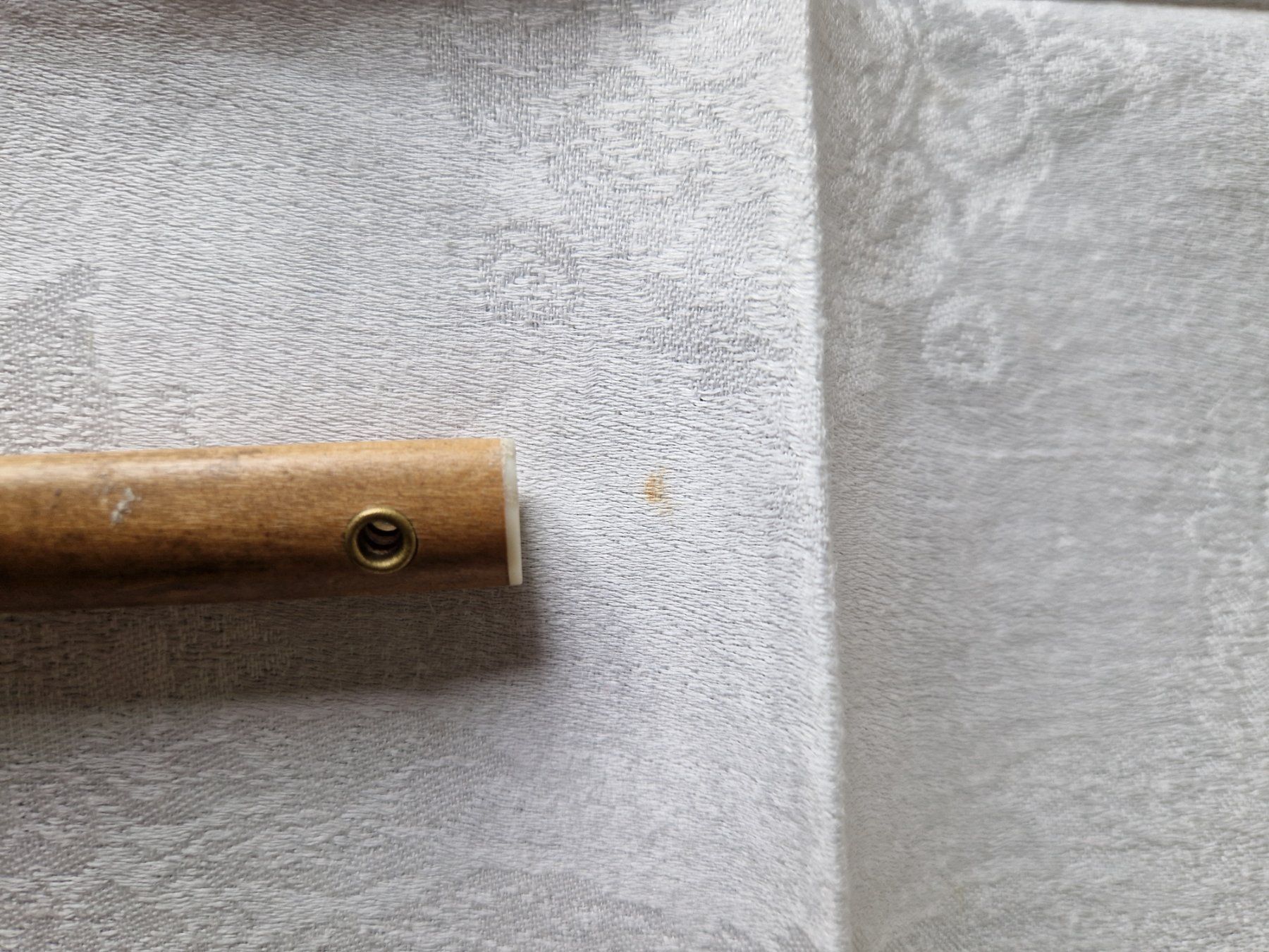 Tovaglioli: 8 Seidendamast Servietten mit Fransen 34x33cm – Usato da Bern venduto da Antikbatik 8