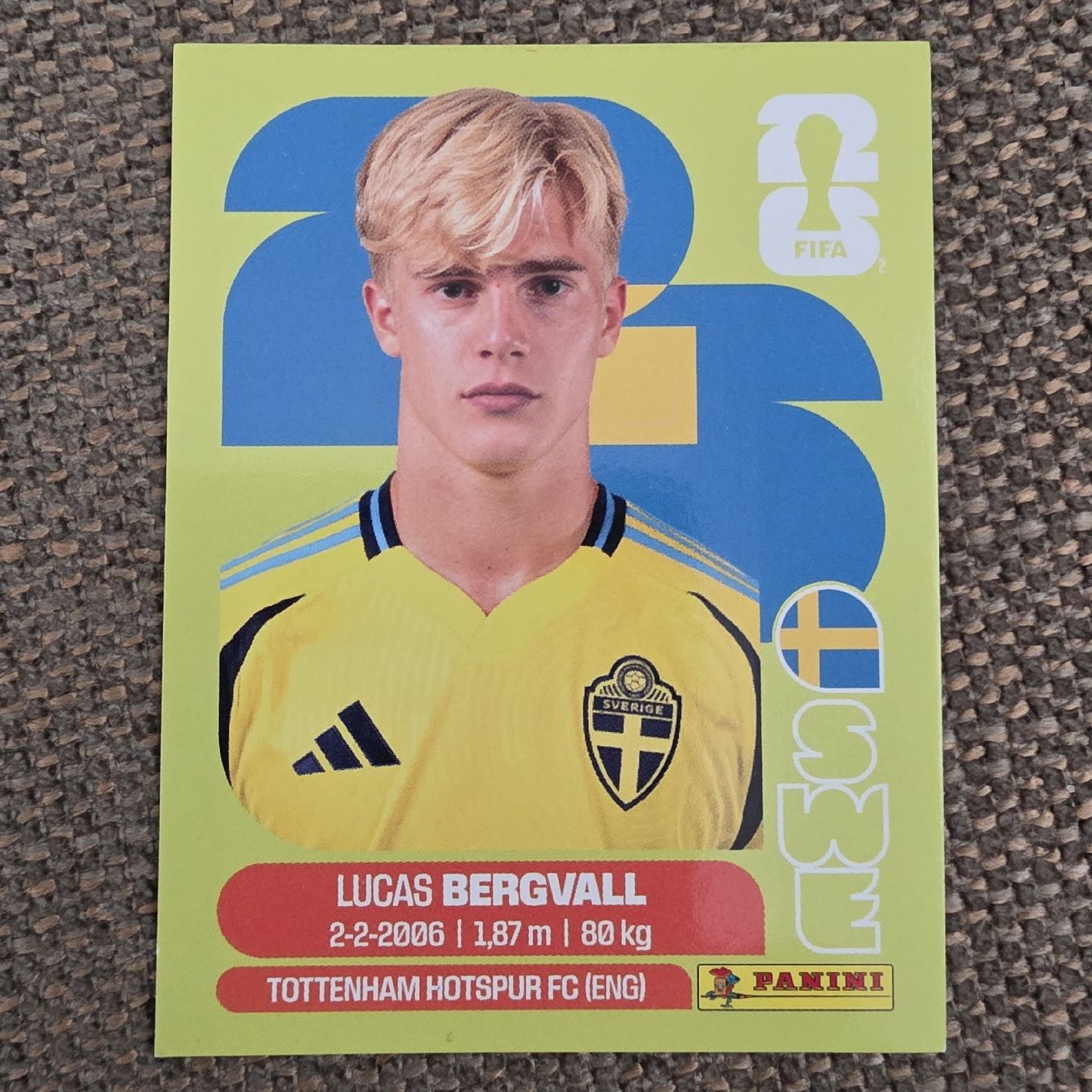 Panini Sammelbilder & Trading cards: Panini Lucas Bergvall SWE8 – Neu und originalverpackt aus Buchs AG von LogoParts