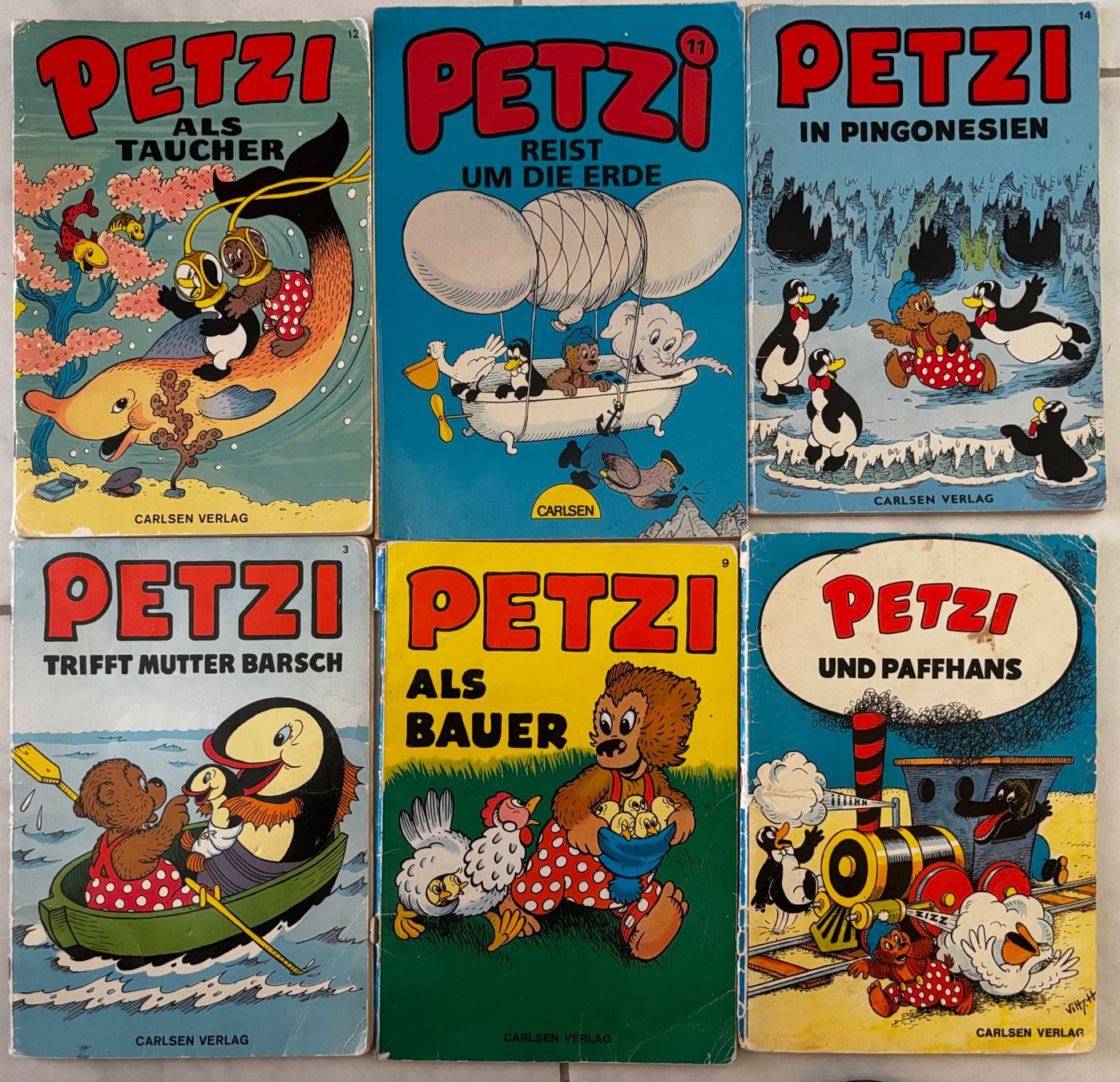 BD: 12 Petzi Bücher – D'occasion à Rupperswil par CharlesDexterWard 1